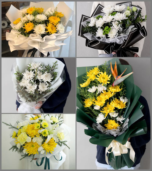 贵州六盘水水城县蟠龙镇庆祝村白事花束代送
